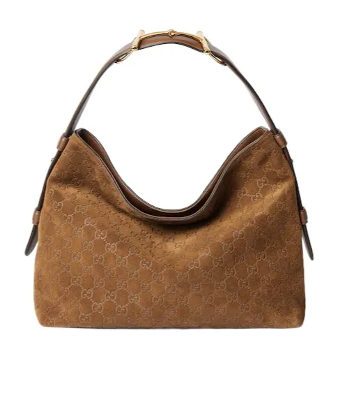 Gucci Horsebit Detail Gg Motif Beatrix Shoulder Bag