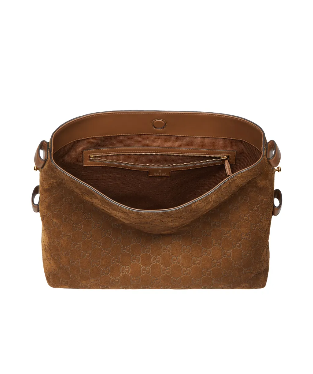 Gucci Horsebit Detail Gg Motif Beatrix Shoulder Bag