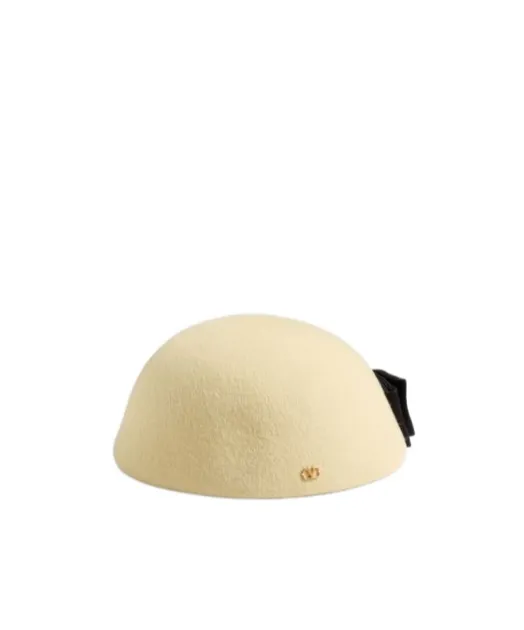 Vlogo Signature Hat In Lapin Fabric With Satin Bow