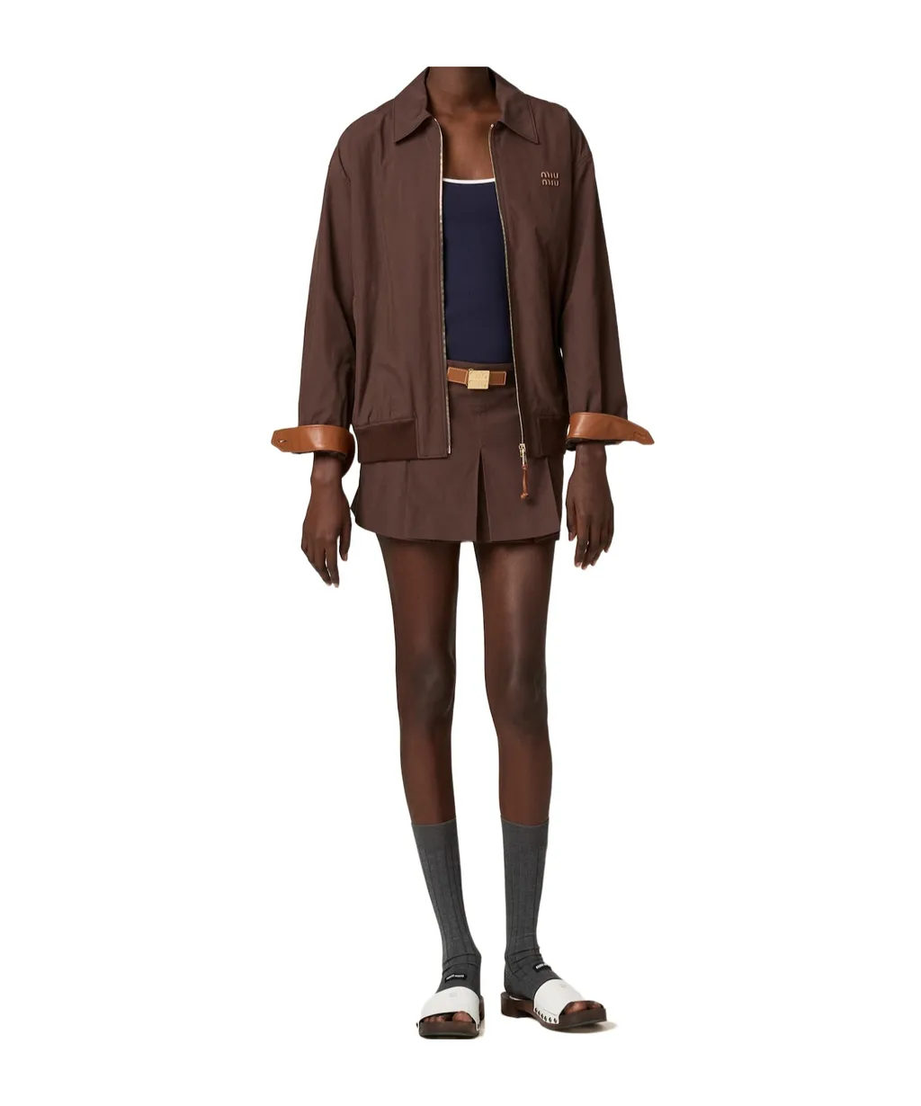 Miu Miu Long-Sleeved Zipped Jacket