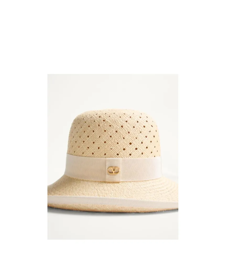Valentino	Vlogo Signature Curved Wide Brim Hat