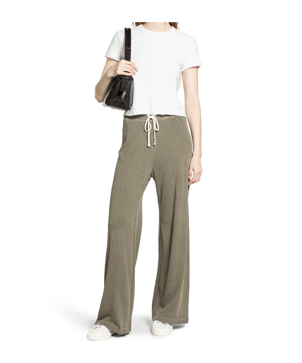 Drawstring Wide-Leg Trousers