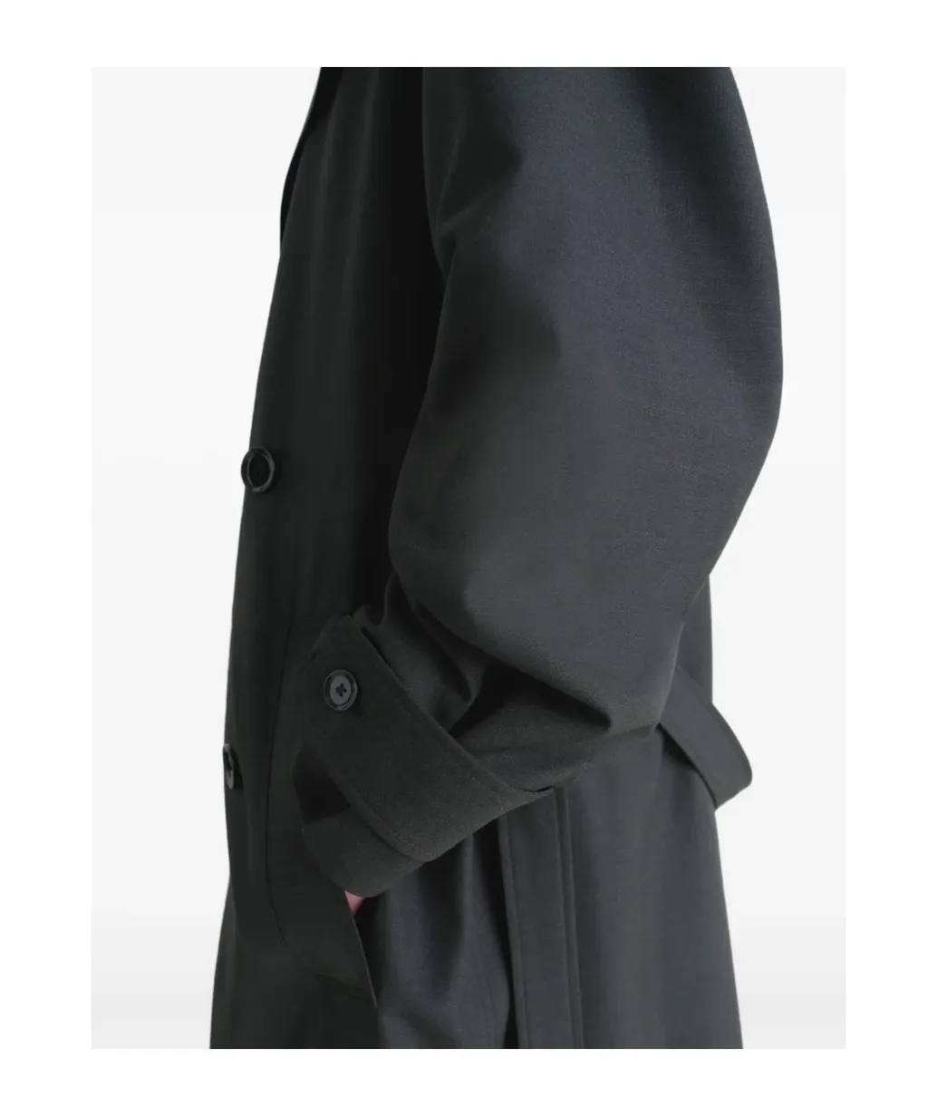 Double-Breasted Belted Trench Coat