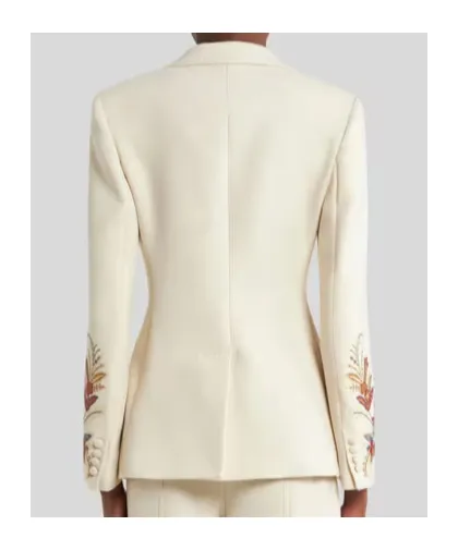 Cool Wool Jacket With Embroidery