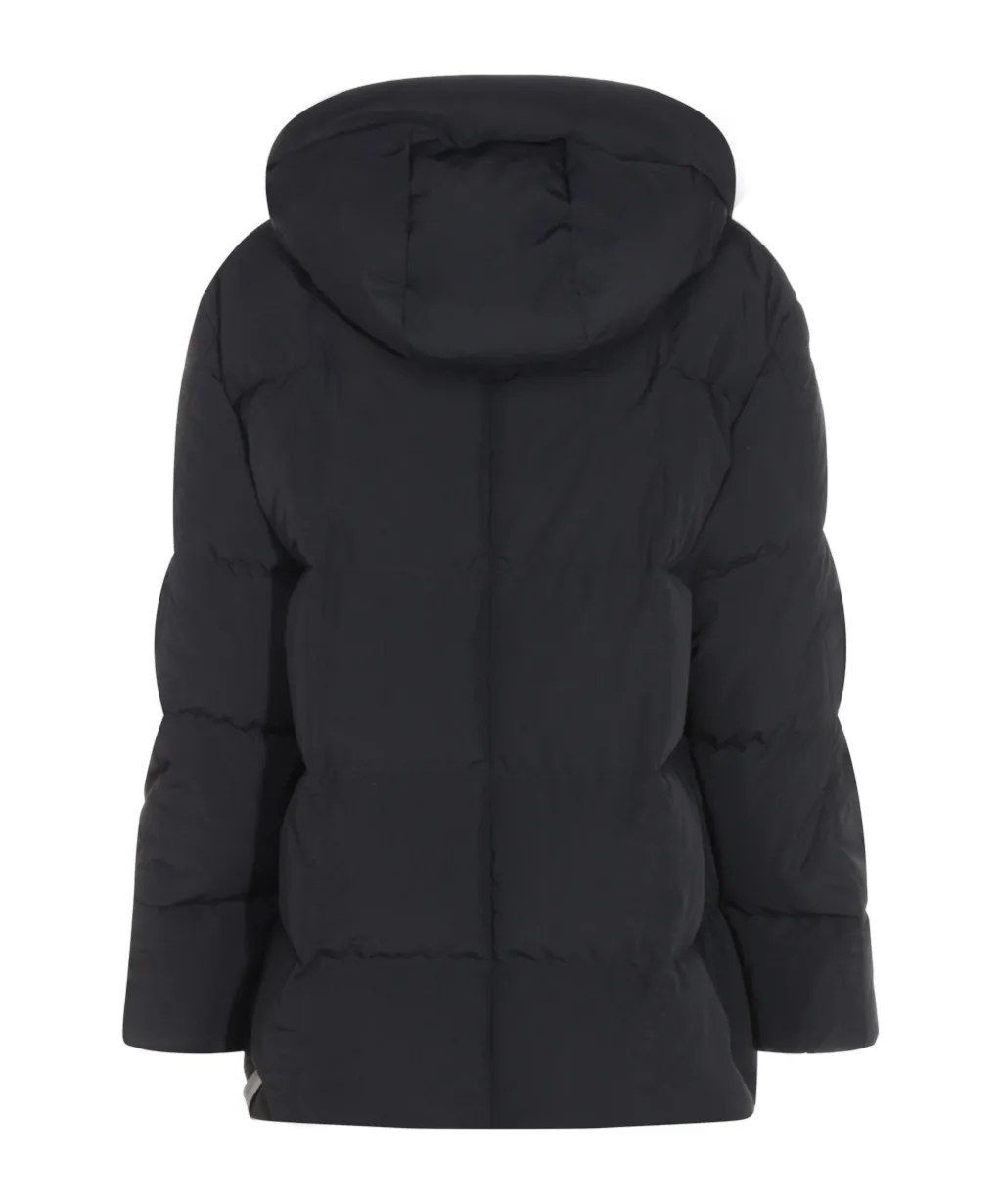 Jil Sander Zip-Up Hooded Down Coat