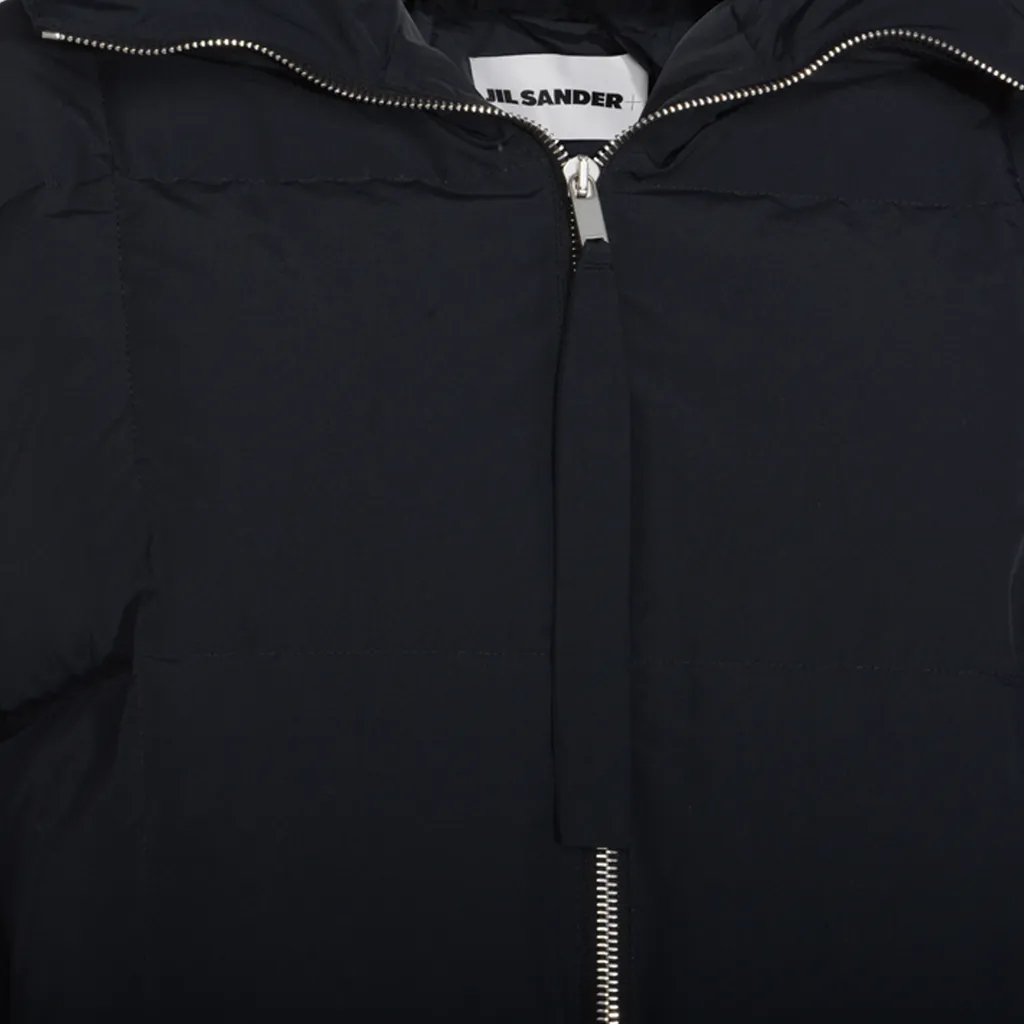 Jil Sander Zip-Up Hooded Down Coat