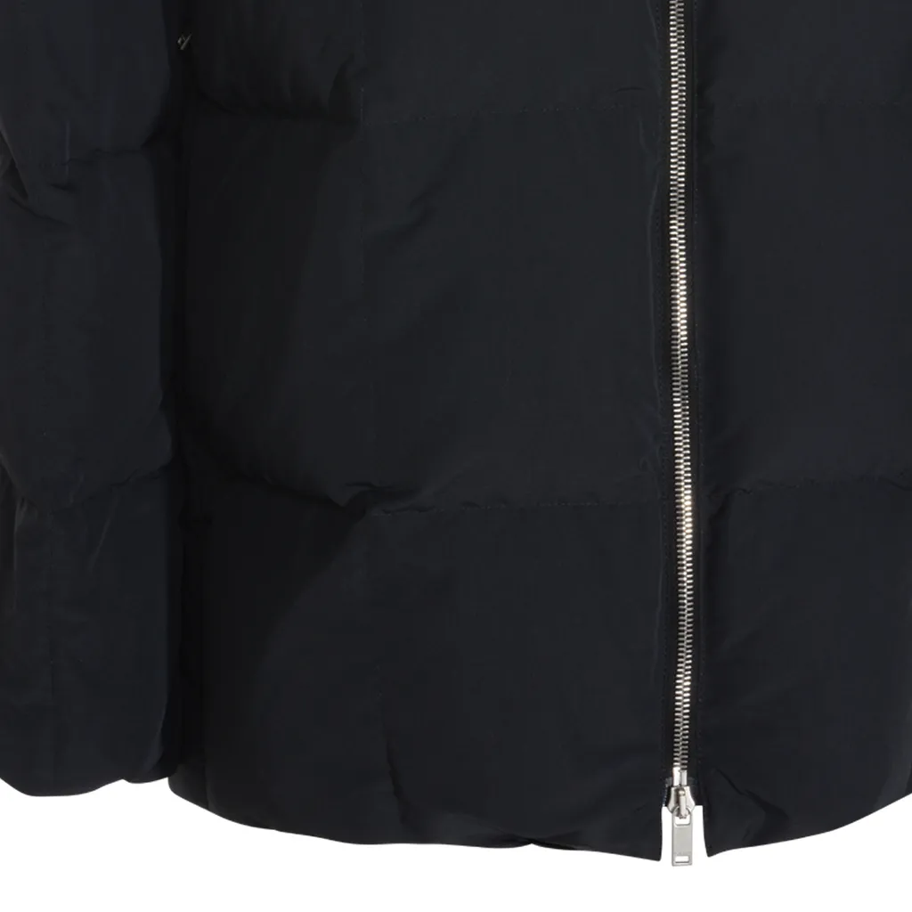 Jil Sander Zip-Up Hooded Down Coat