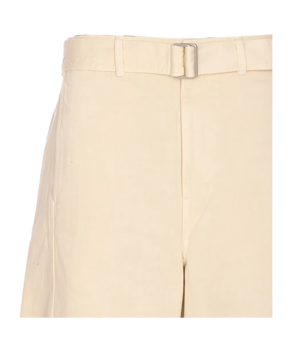 Lemaire Belted Straight-Leg Trousers
