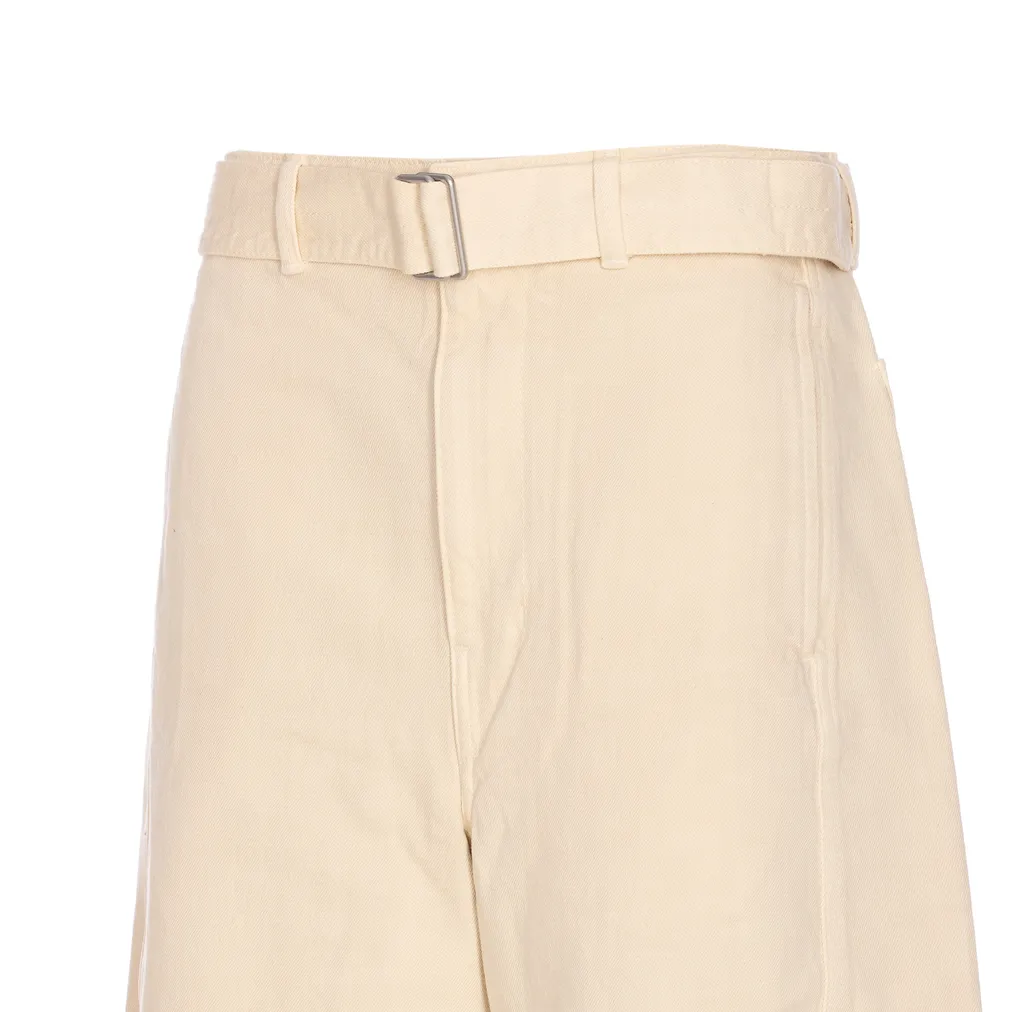 Lemaire Belted Straight-Leg Trousers