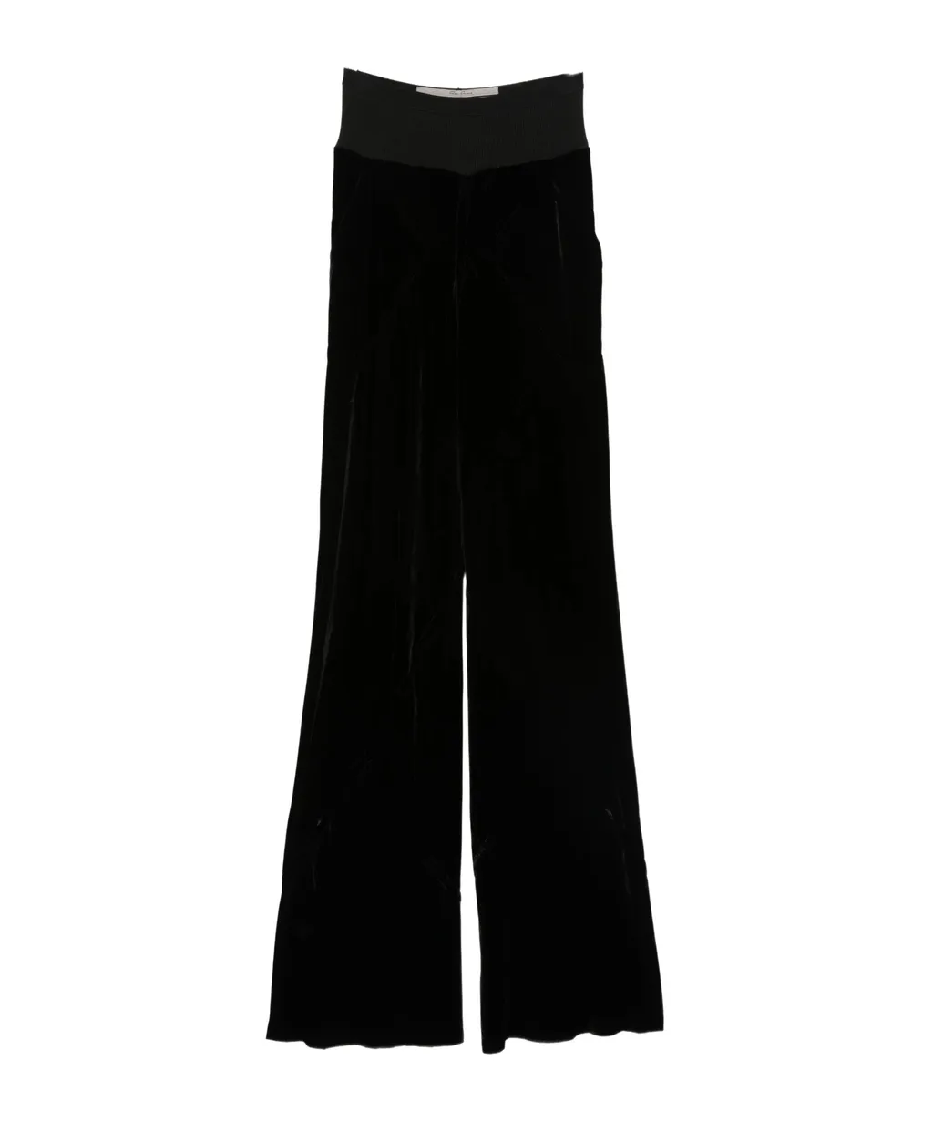 Velvet Panel Trousers