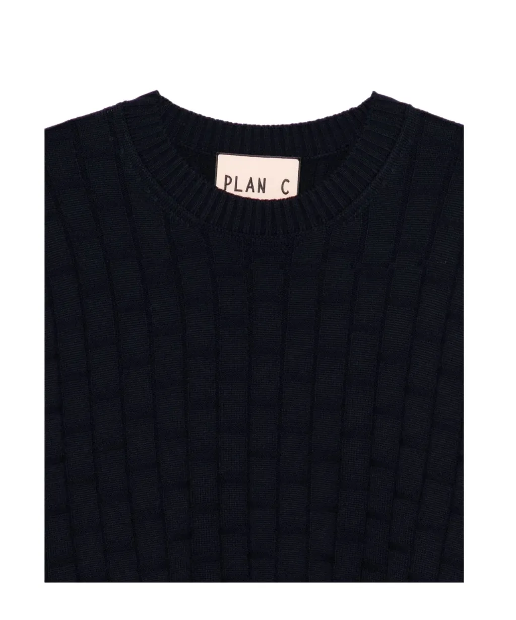 Plan C Ribbed Pullover Knitwear