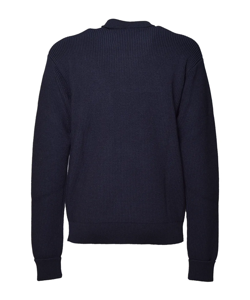 Ribbed High-Neck Sweater