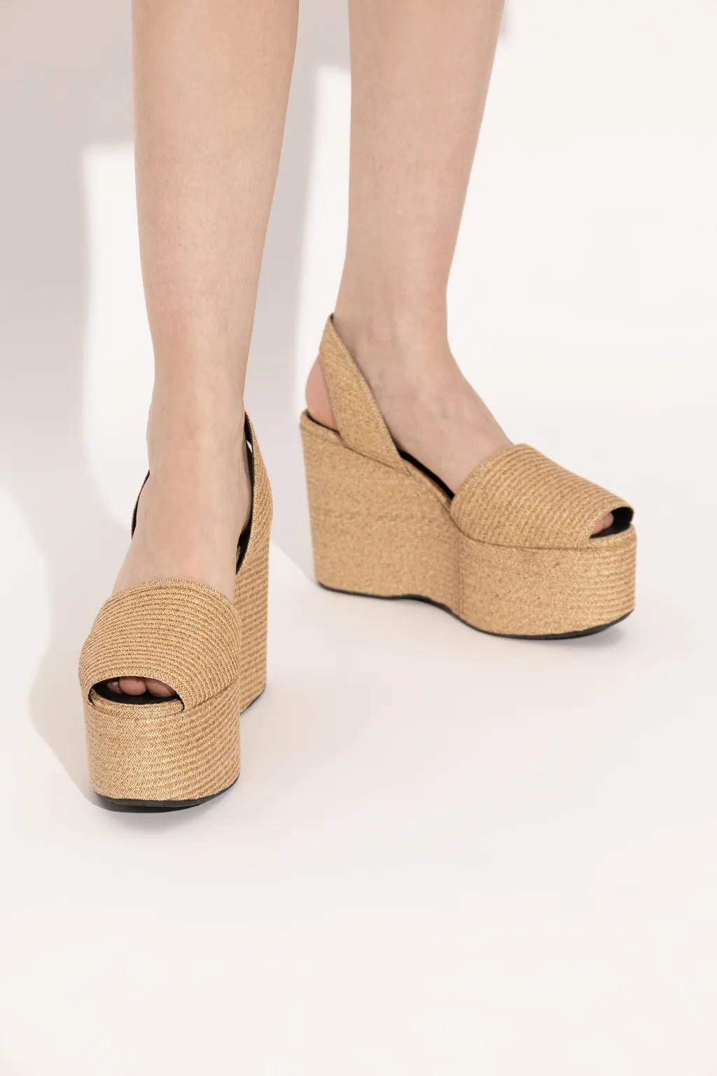 120Mm Platform Wedge Pumps