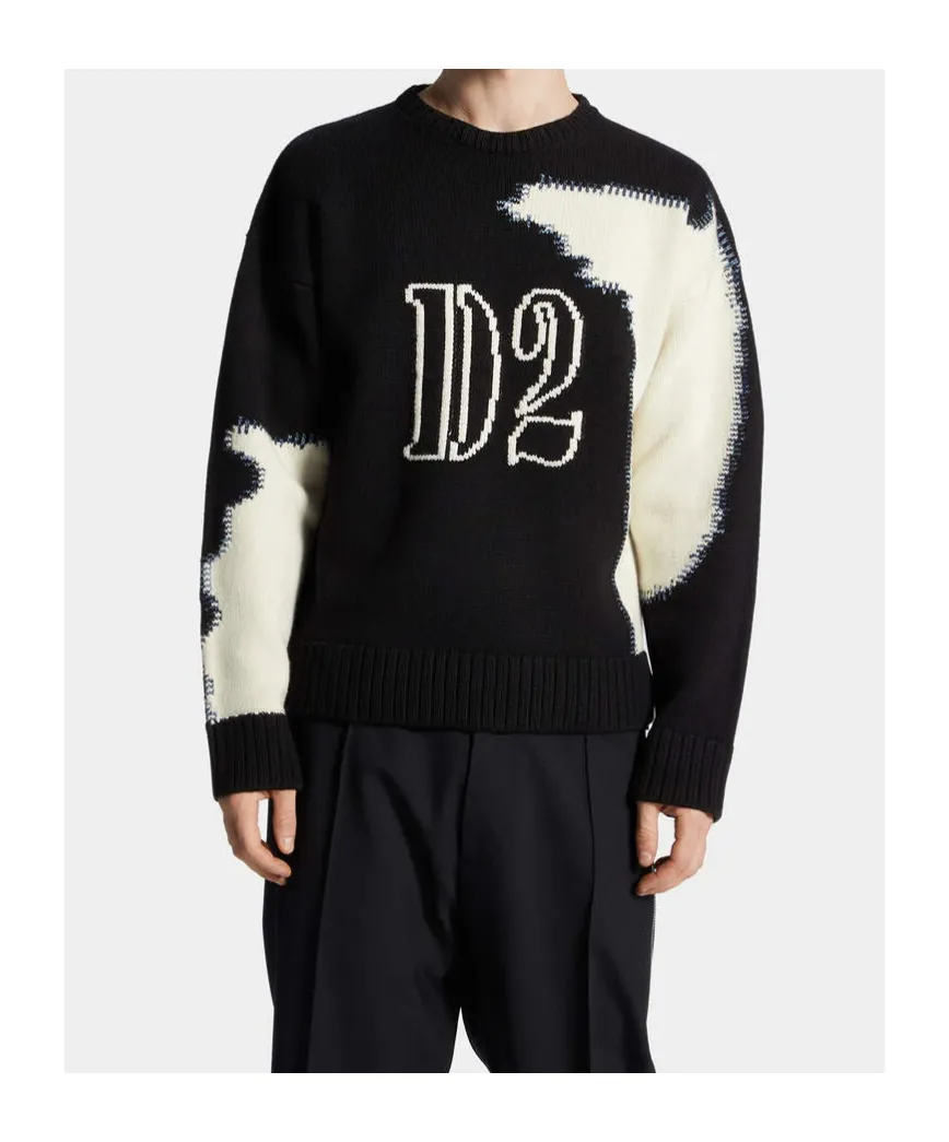 Dsquared2 Fake Stitch D2 Knit Jumper