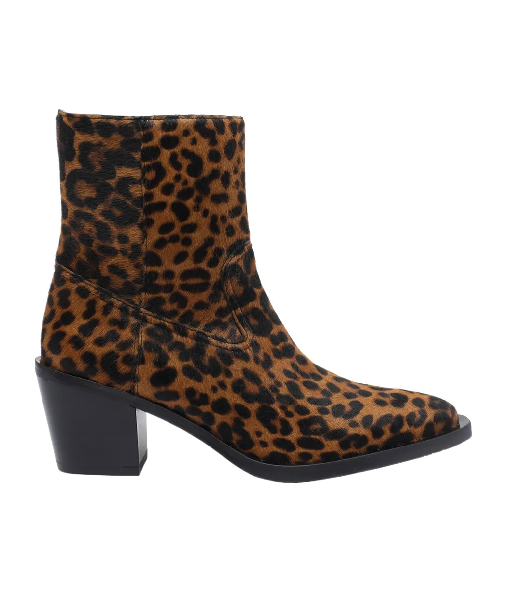 Leopard Print Ankle Boots