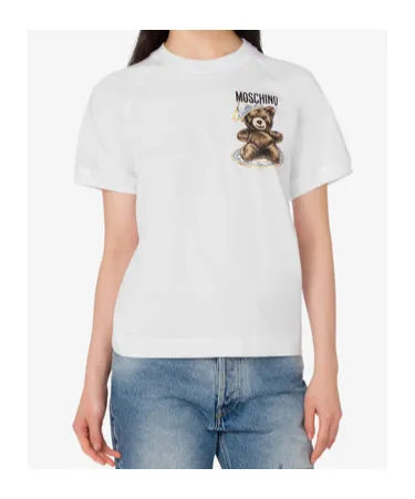 Moschino Logo Printed Crewneck T-Shirt