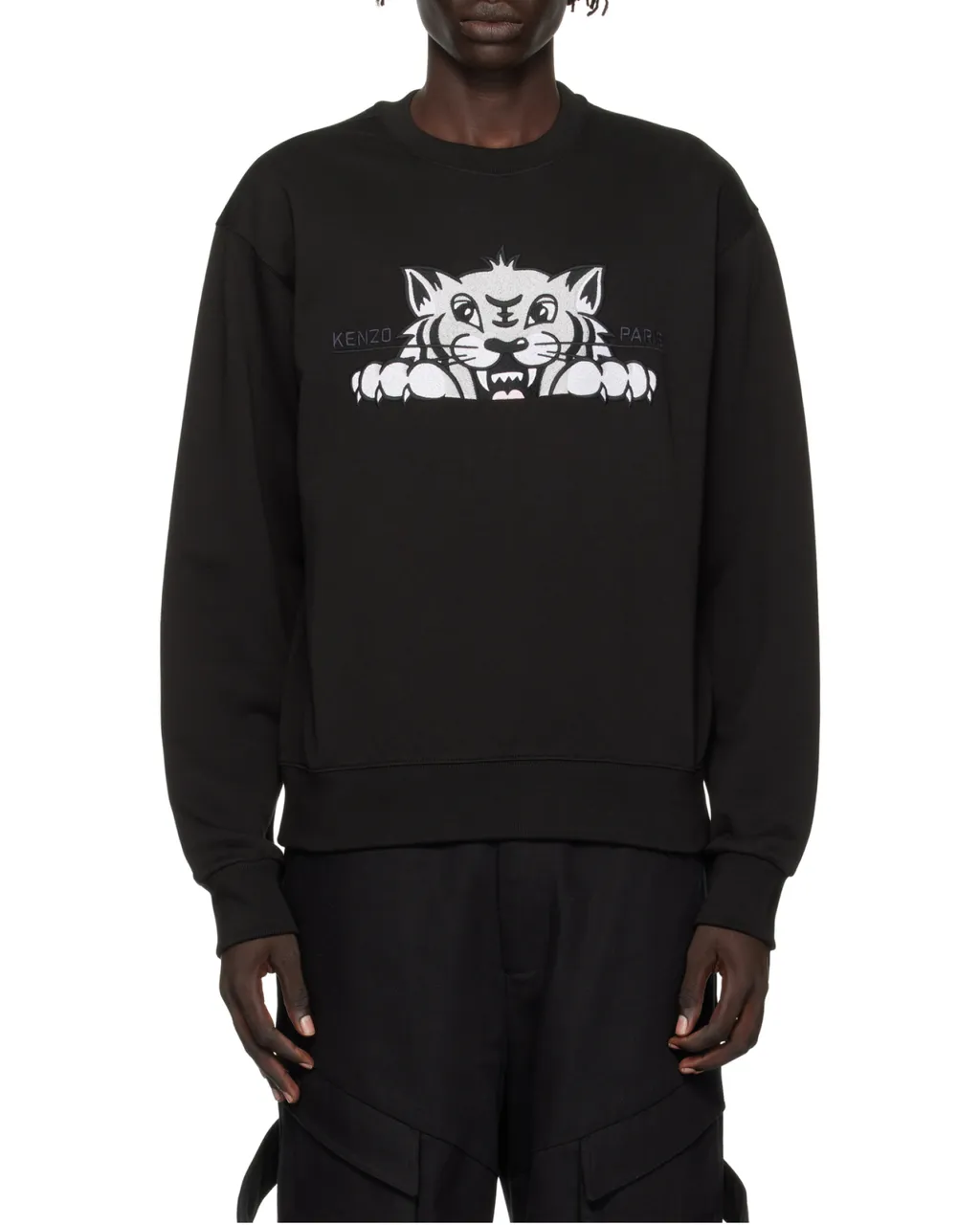 Kenzo Tiger Embroidered Crewneck Sweatshirt