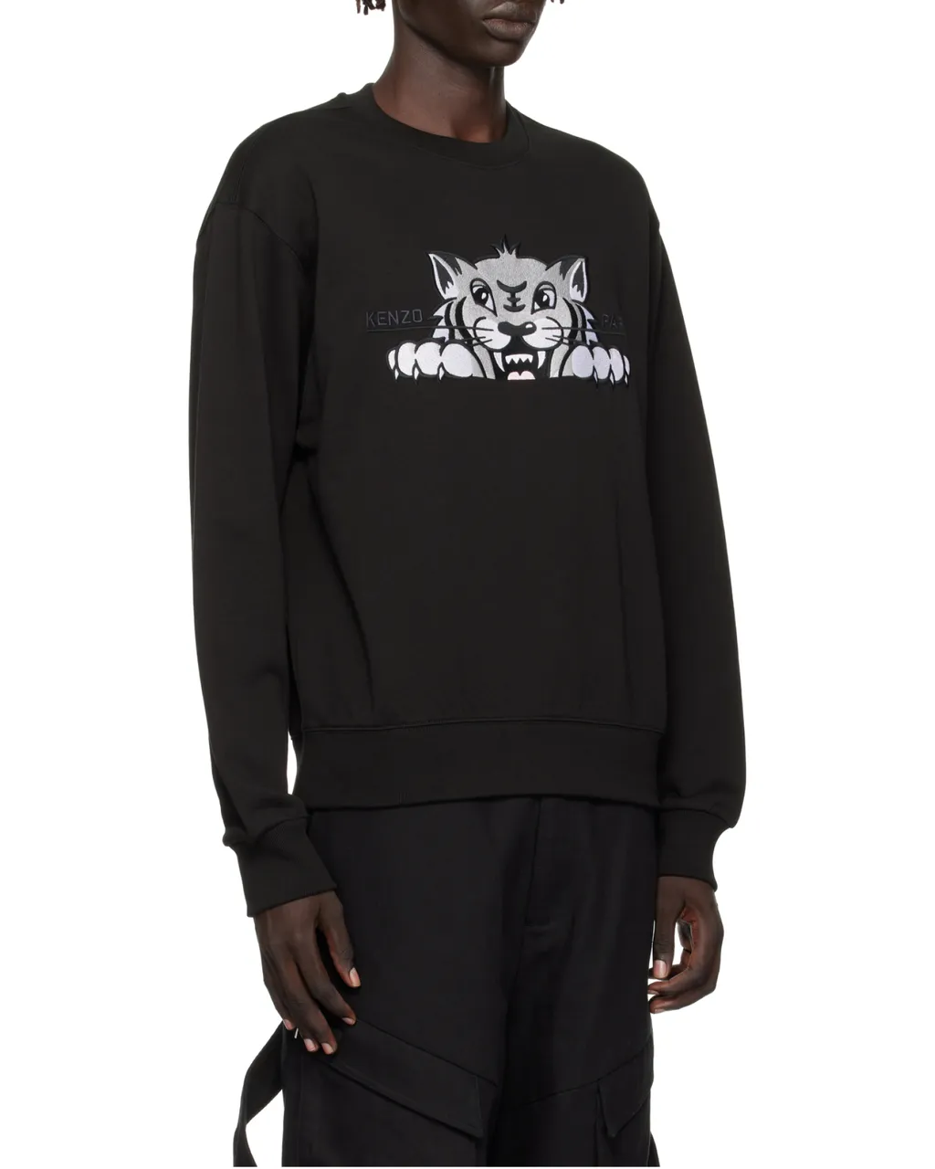 Kenzo Tiger Embroidered Crewneck Sweatshirt