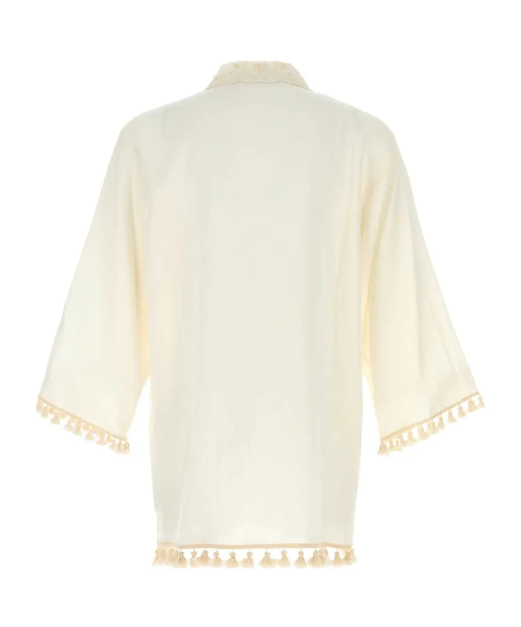 Floral-Embroidered Shirt