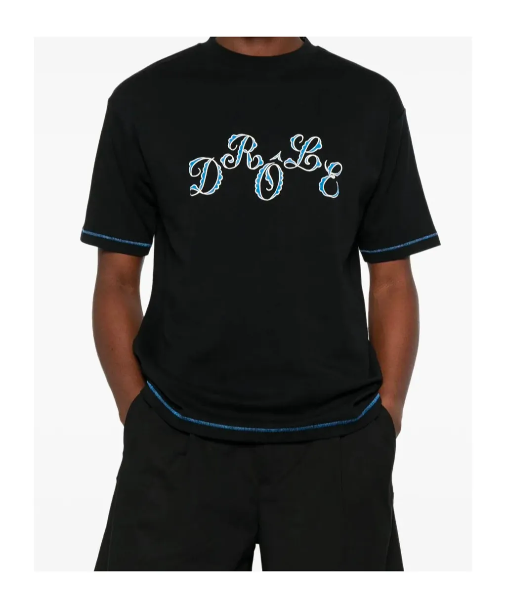 DrÔLe De Monsieur Logo Printed T-Shirt