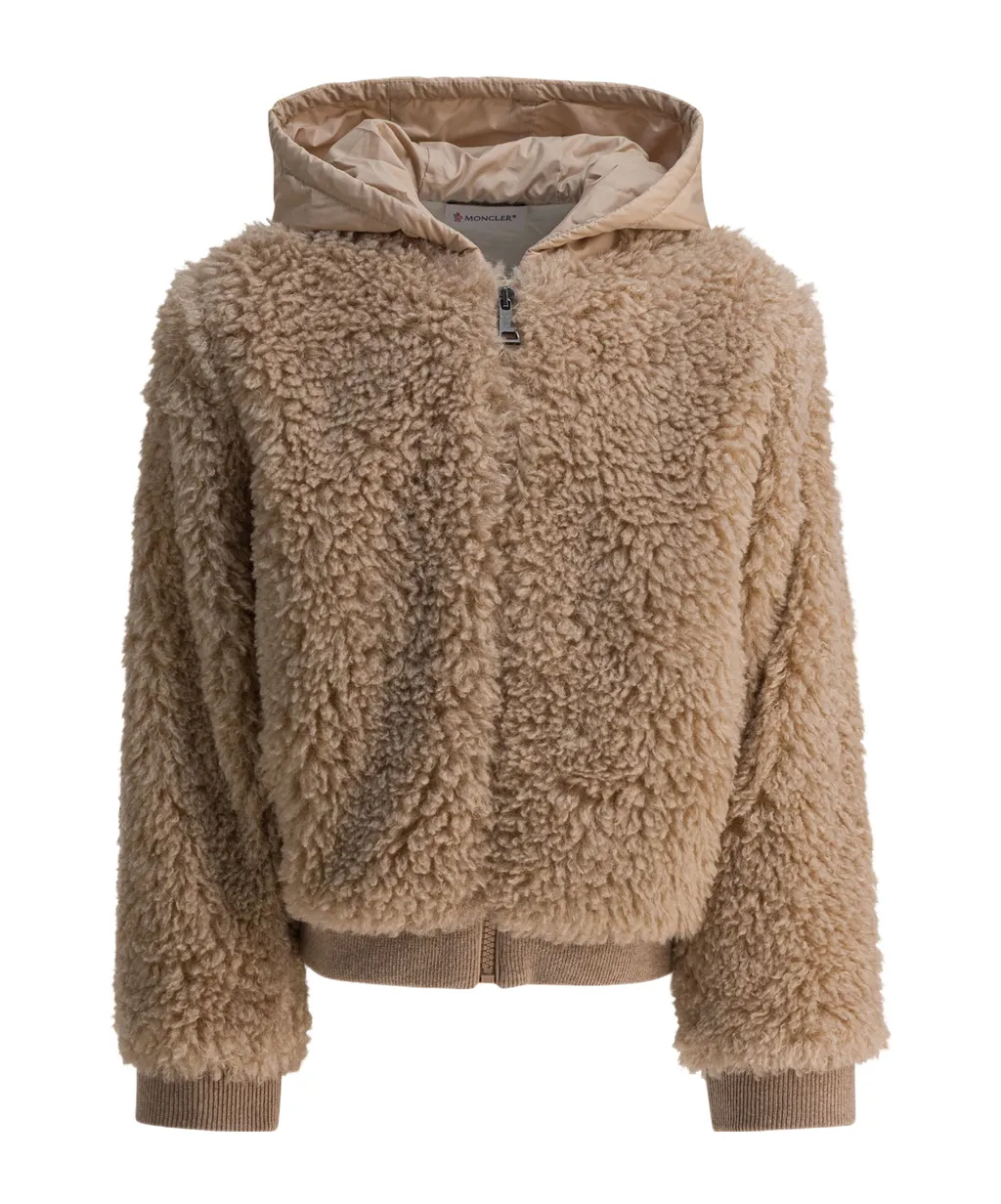 Moncler Enfant Teddy Zip-Up Hoodie