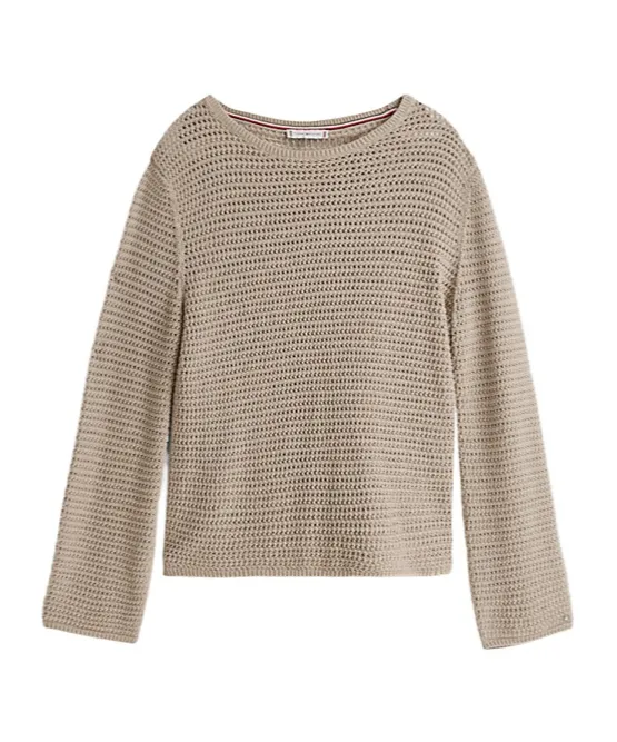 Pointelle Crochet Jumper