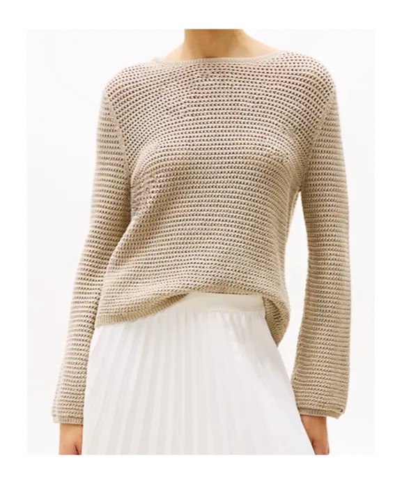 Pointelle Crochet Jumper