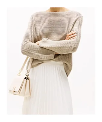 Pointelle Crochet Jumper