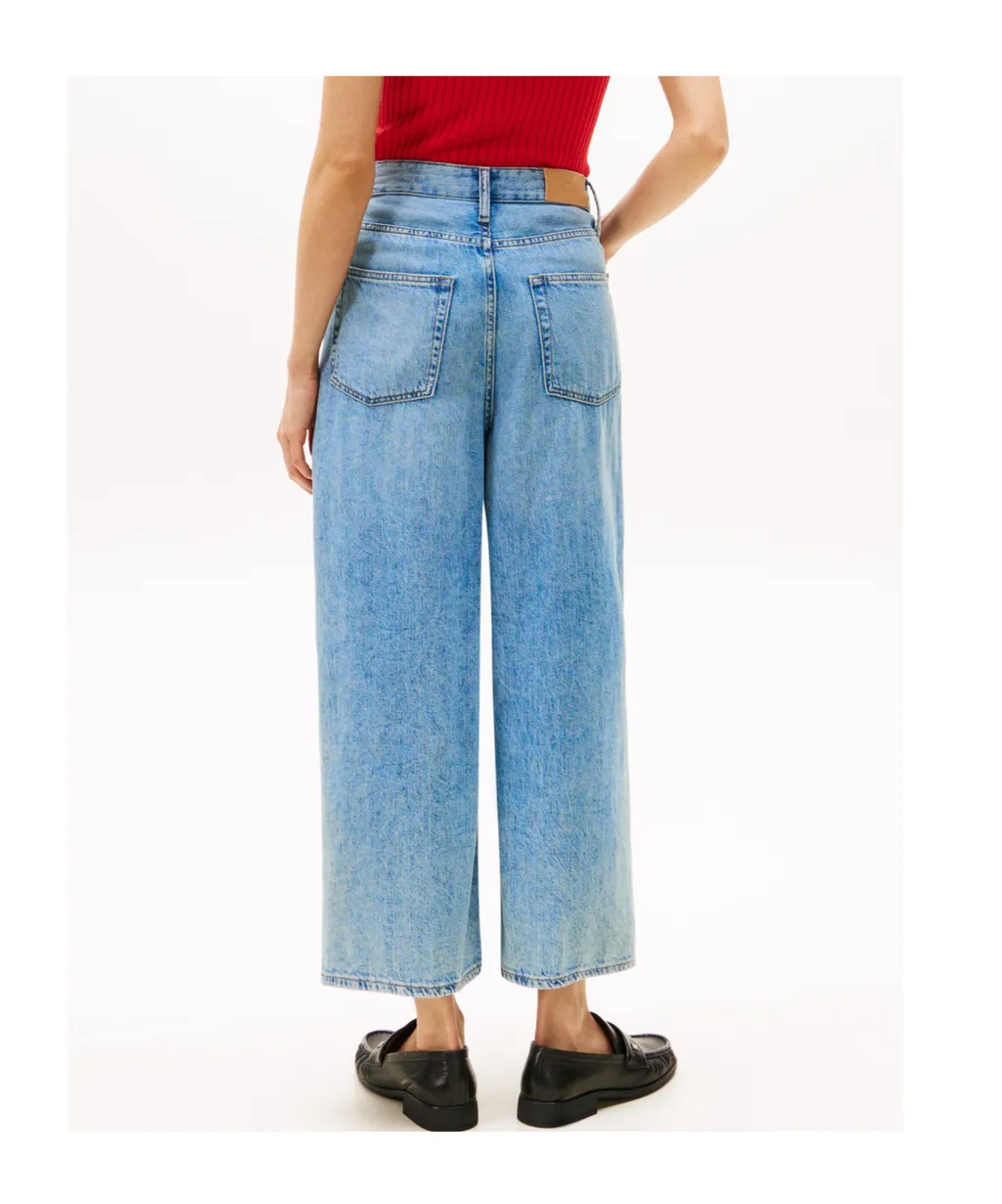 Tommy Hilfiger High Waist Wide-Leg Cropped Jeans