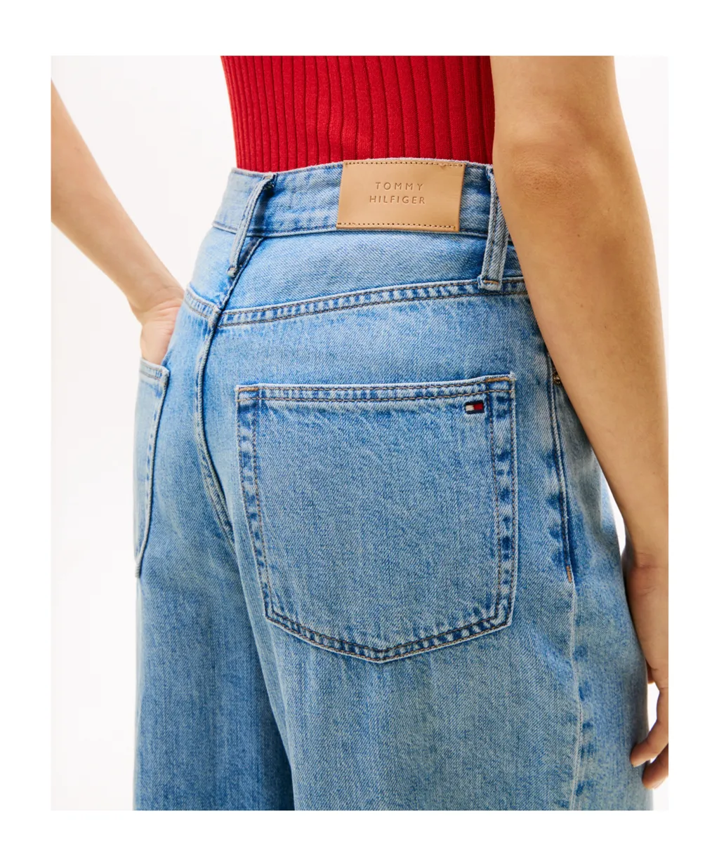 Tommy Hilfiger High Waist Wide-Leg Cropped Jeans
