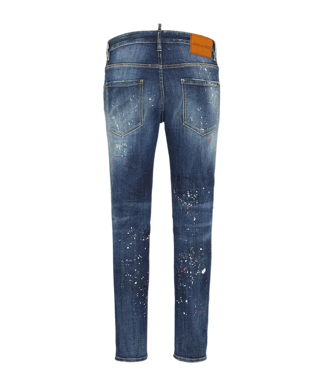 Dsquared2 Dark Rinse Wash Cool Guy Distressed Jeans
