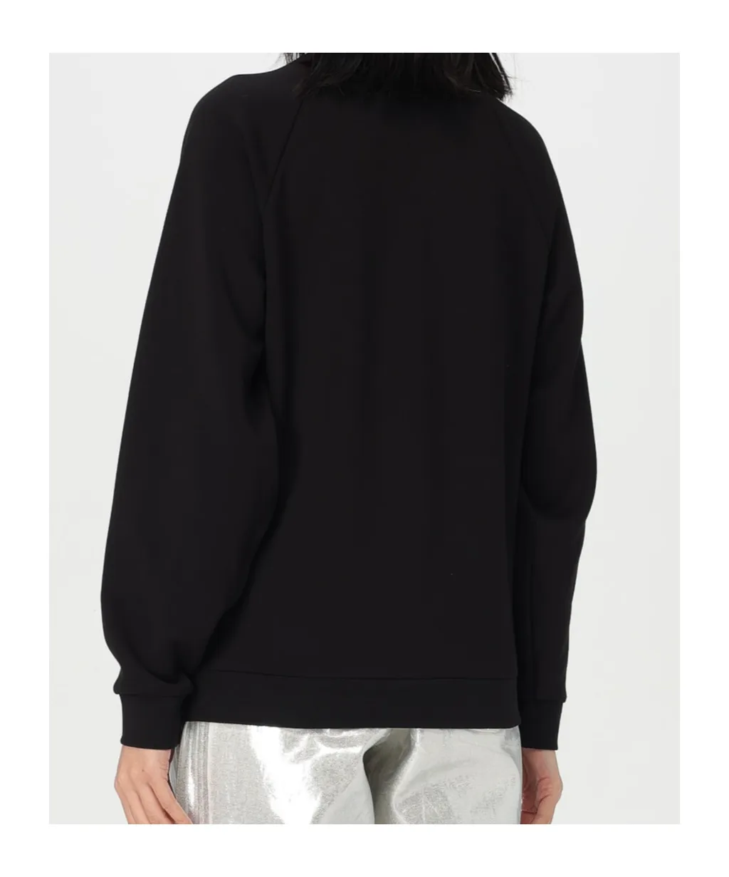 Crystal-Embellished Raglan Sweatshirt