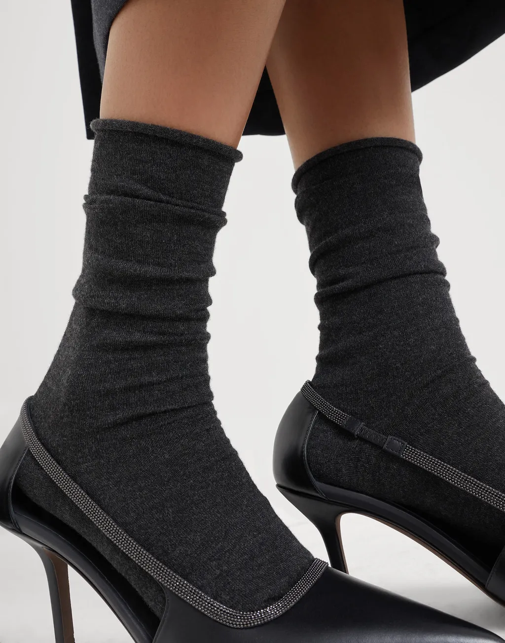 Wool-Blend Calf Socks