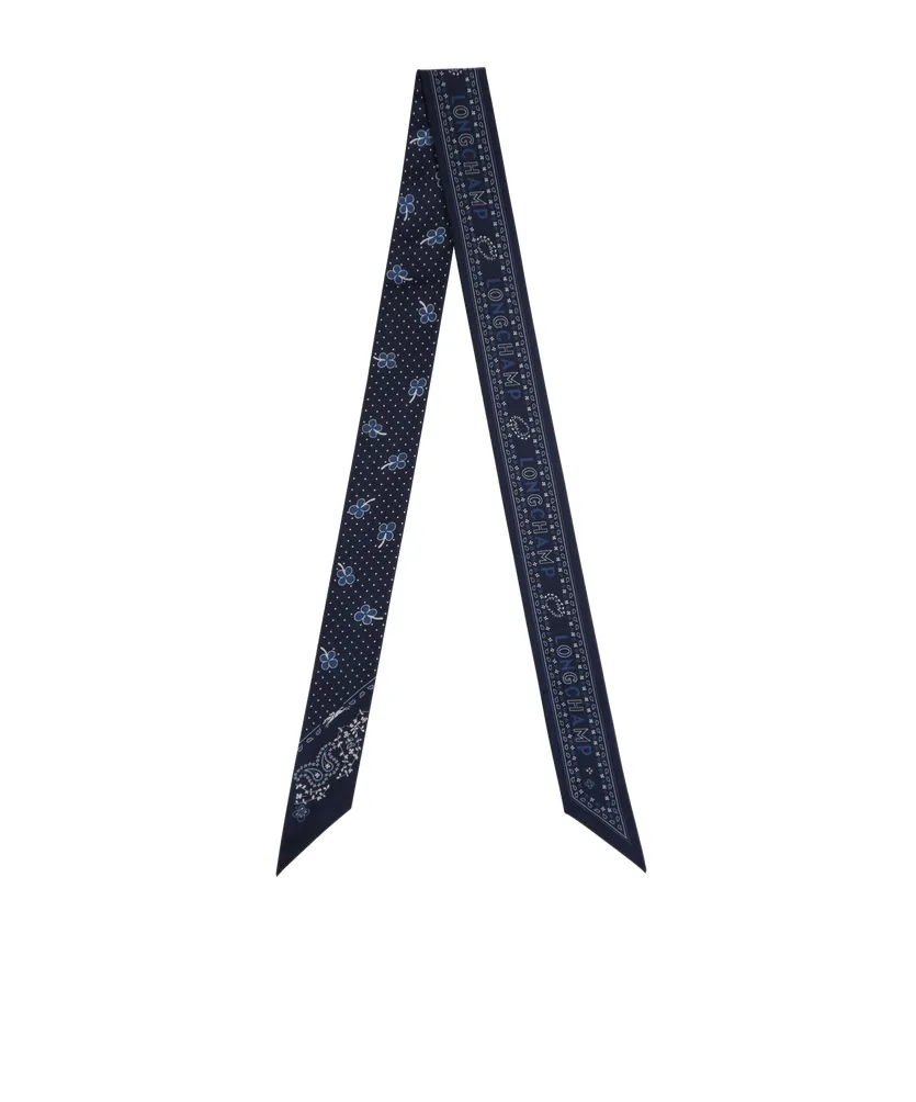 French Bandana Printed Silk Neck Scarf