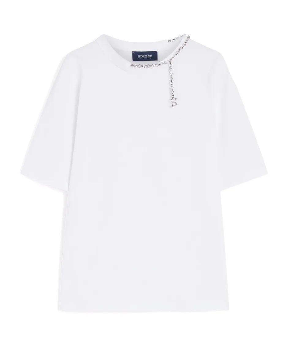 Draped-Design T-Shirt