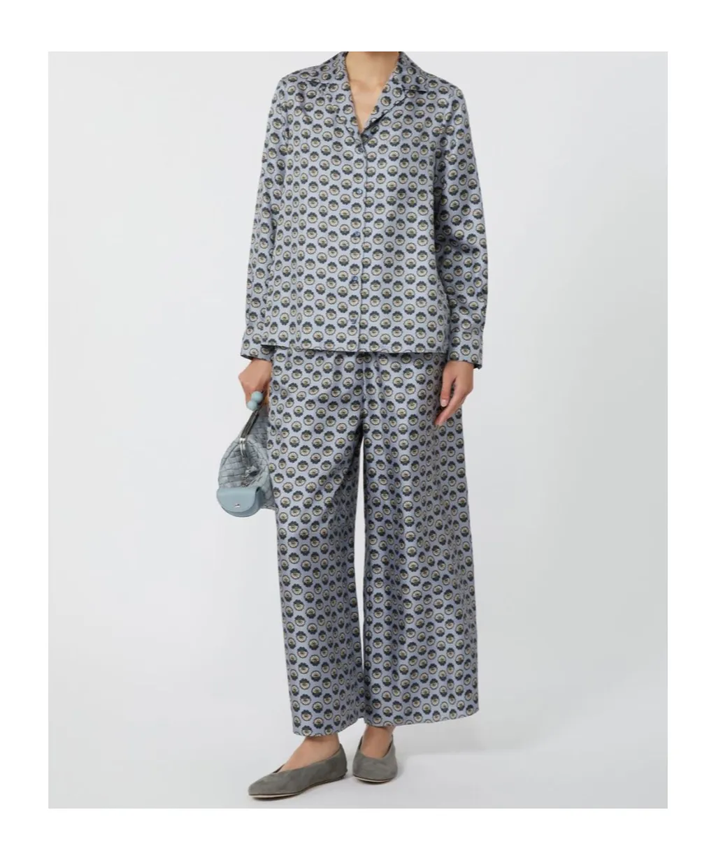 Wide-Fit Silk Trousers
