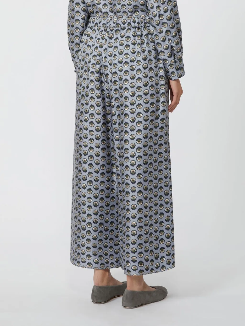 Wide-Fit Silk Trousers