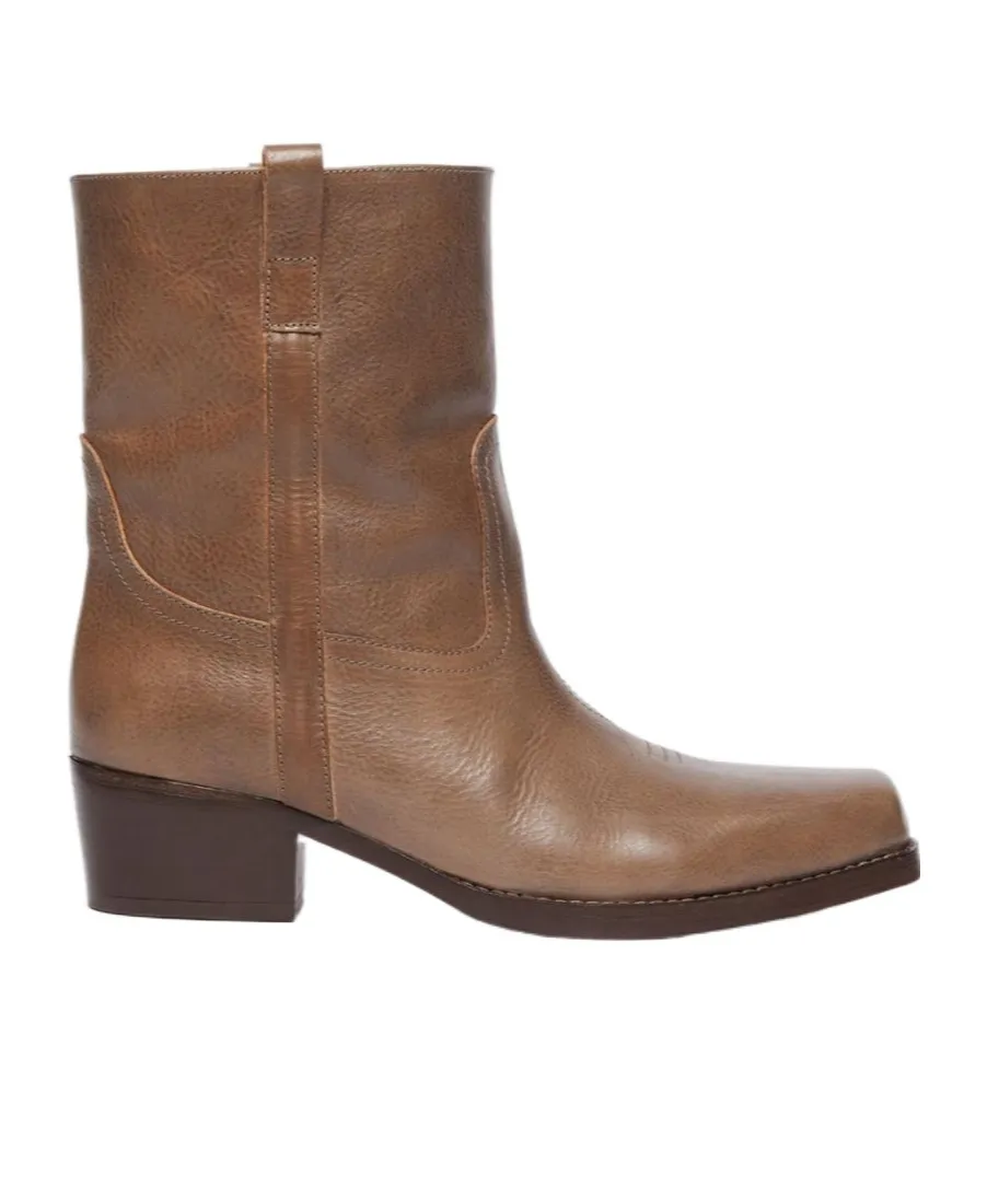 Square Toe Ankle Boots
