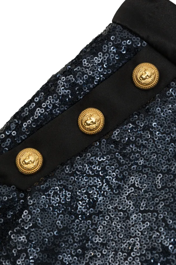 Balmain Kids Sequin Embellished Skirt