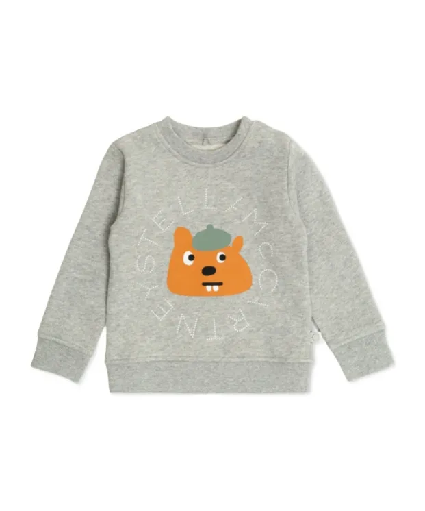 Stella Mccartney Kids Animal Patterned Crewneck Sweatshirt