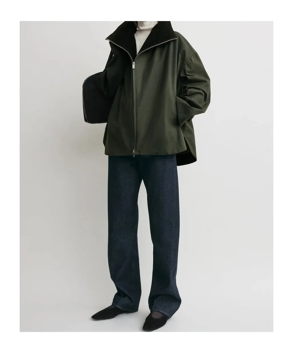 TotÊMe Long Sleeved Corduroy-Collar Jacket