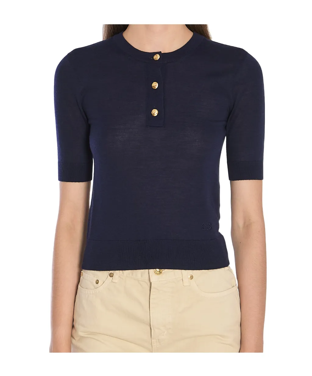 Crew Neck Sweater In Fine Wool
