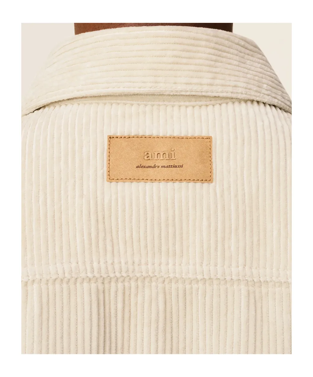 Ami Paris Corduroy Velvet Overshirt