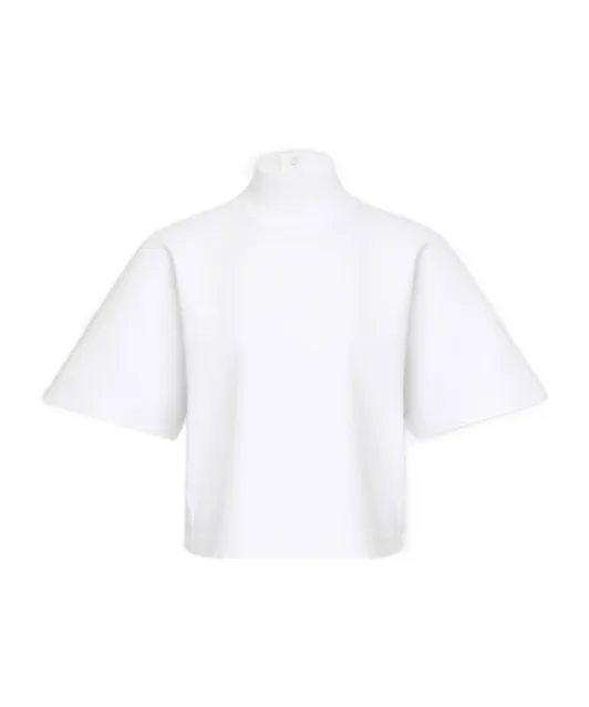 AlaÏA Ribbed High Neck T-Shirt