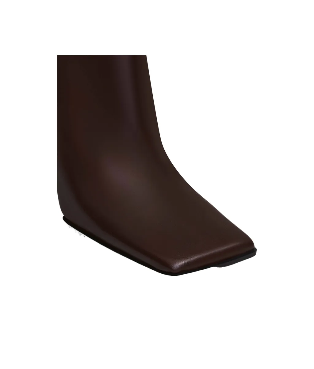 AlaÏA Block Heel Square-Toe Boots