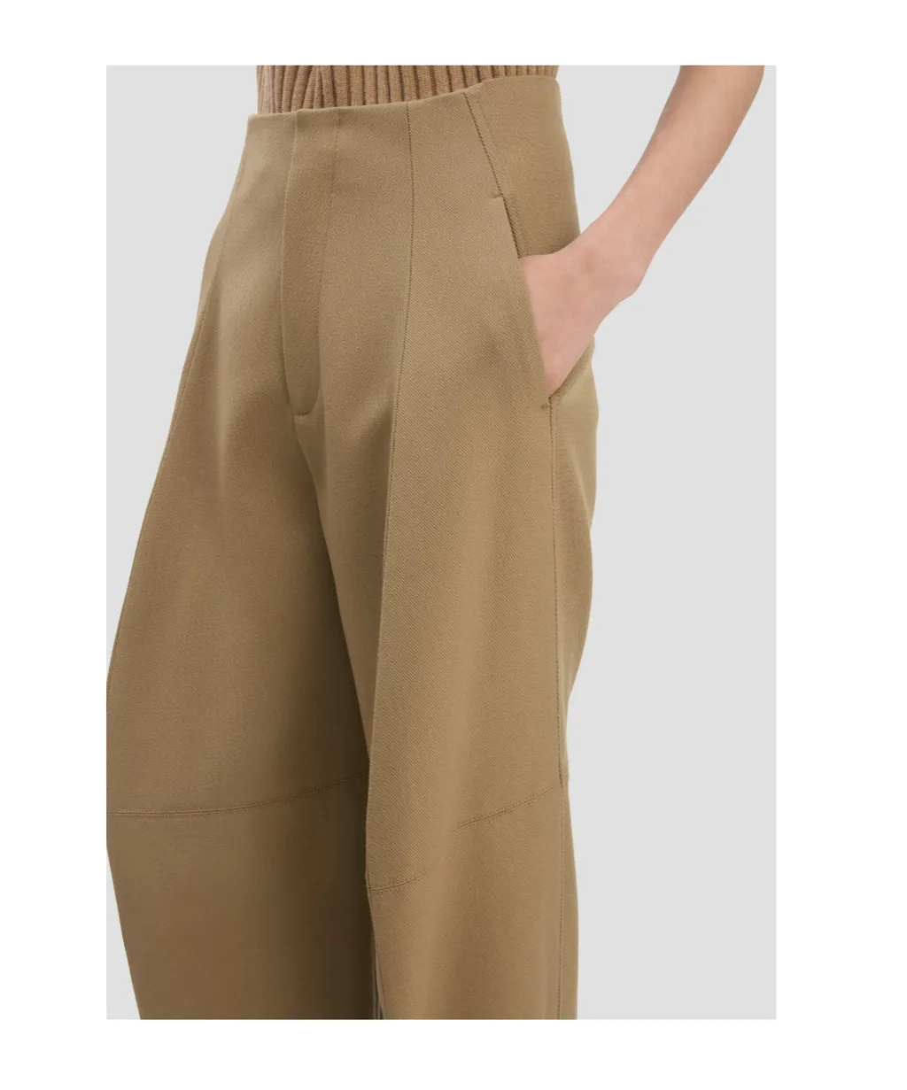 Victoria Beckham Straight-Leg Pleated Trousers