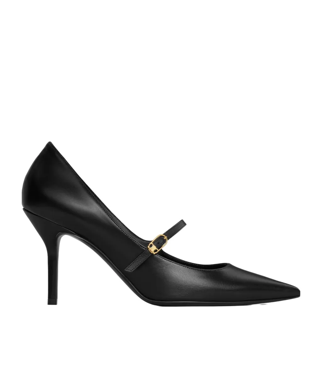 Celine Judy Strappy Pump In Calfskin