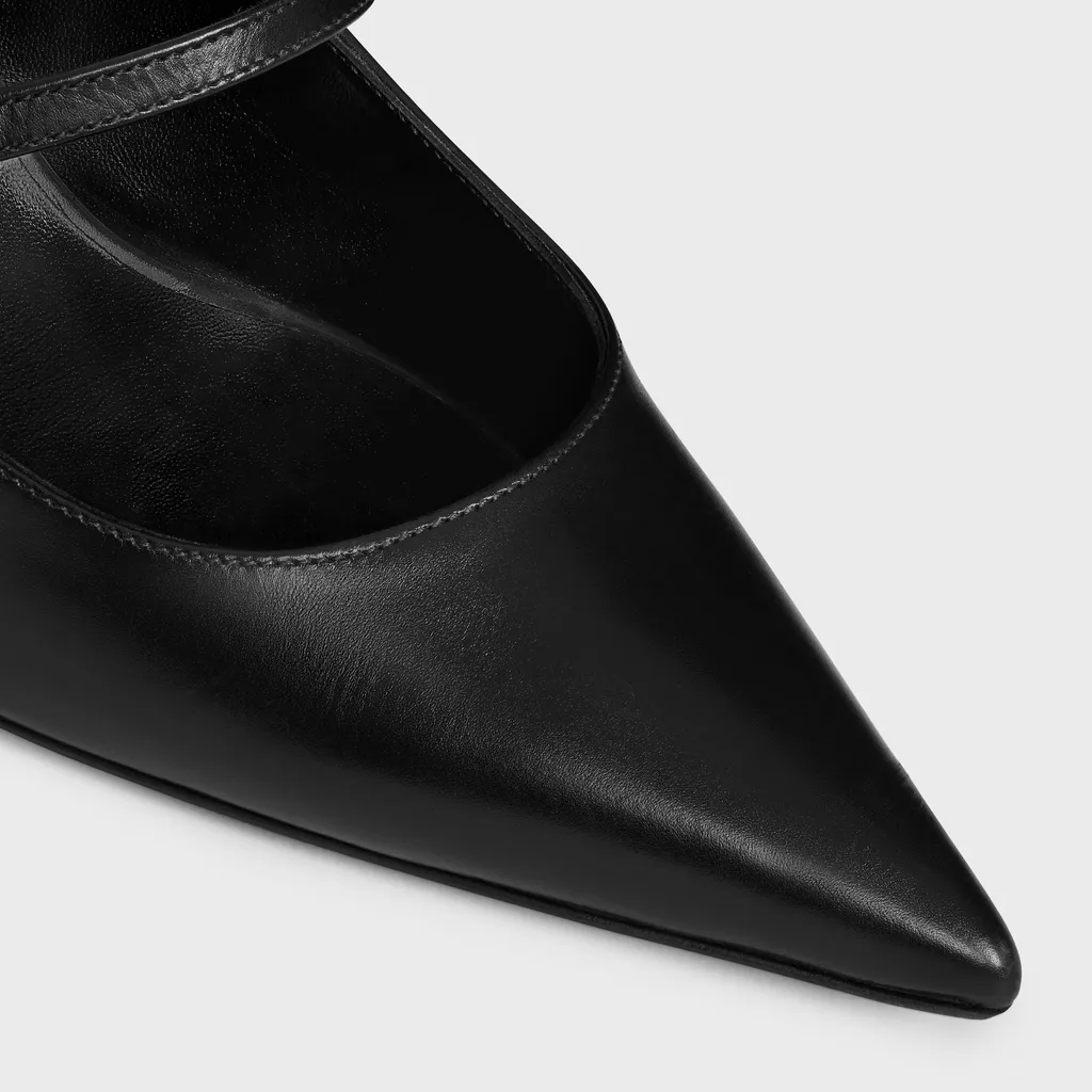 Celine Judy Strappy Pump In Calfskin