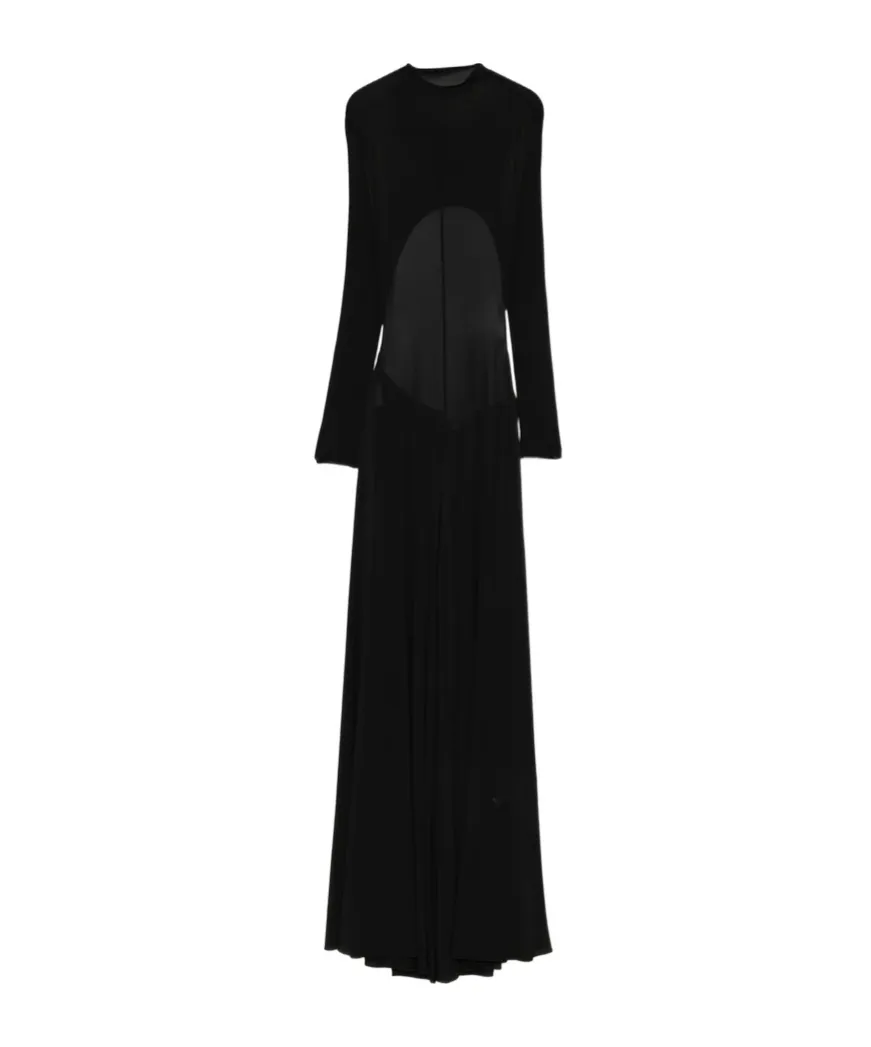 High-Neck Maxi Dress