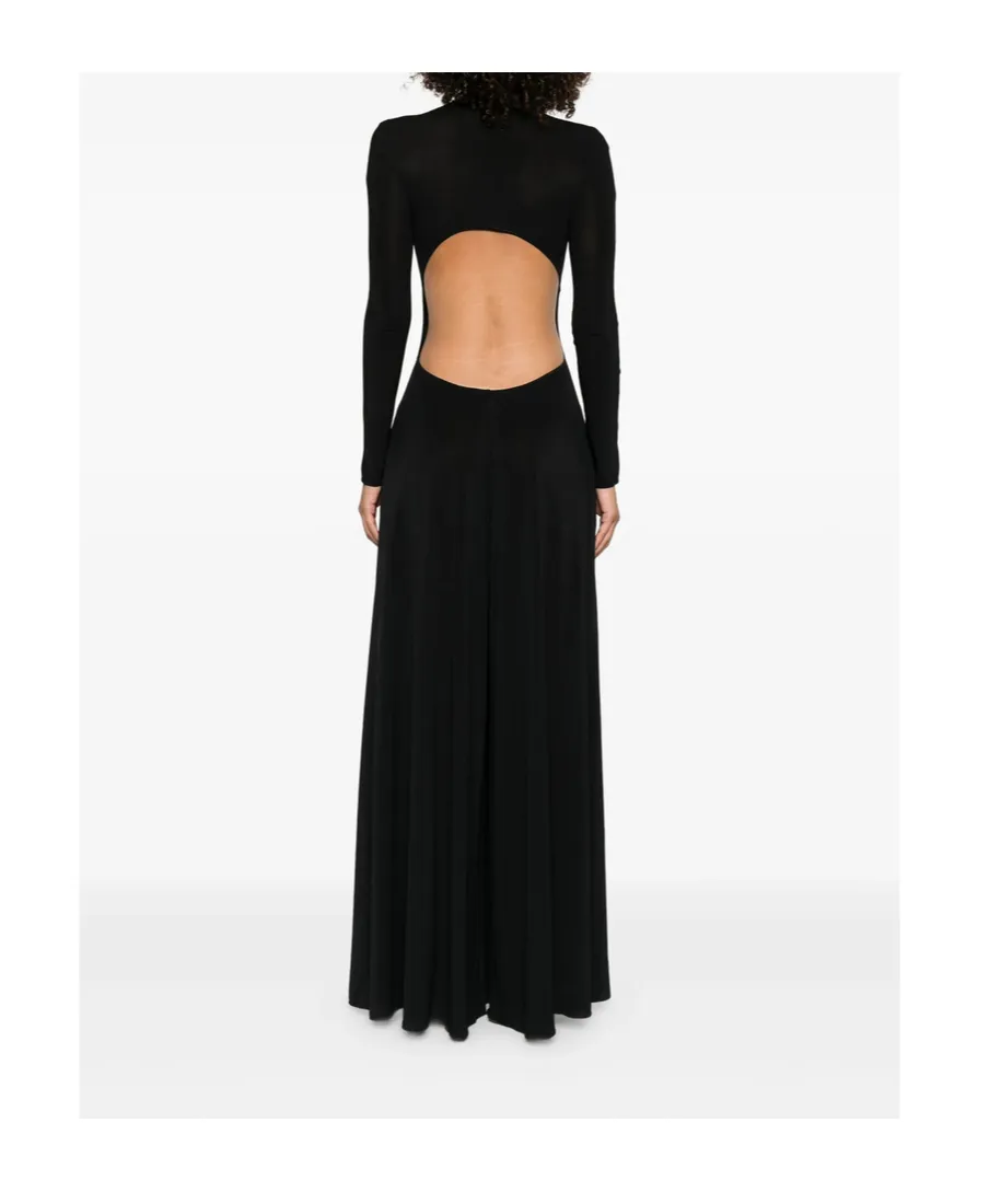 High-Neck Maxi Dress